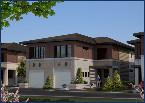 Ottawa Home Builder: Homes in Westboro - Luxury living in a green neighbourhood - Athlone Rendering